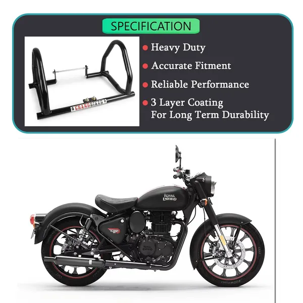 Grandbiker_Heavy_Quality_Metal_Crash_Guard_with_Slider_Compatible_for_RE_Reborn_350_/_Meteor_350_/_Hunter_350_/_Classic_350