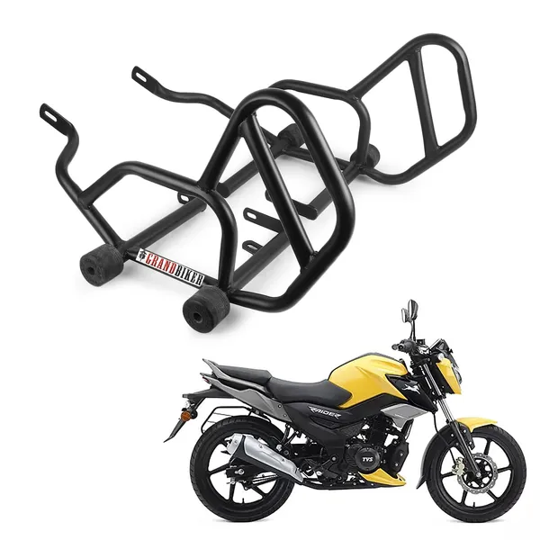 Grandbiker_Heavy_Quality_Metal_Crash_Guard_with_Slider_Compatible_for_Raider