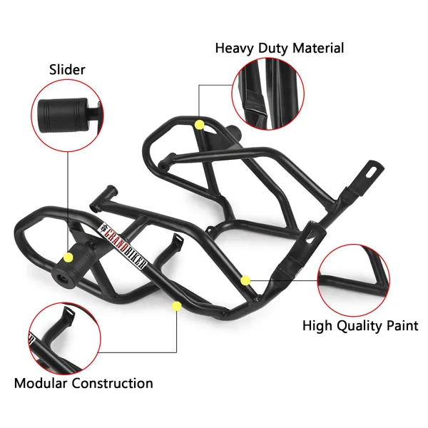 Grandbiker_Heavy_Quality_Metal_Crash_Guard_with_Slider_Compatible_for_Duke_125,_250,_390_(BS4)_Black