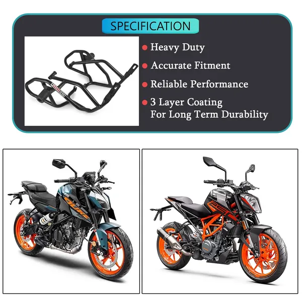 Grandbiker_Heavy_Quality_Metal_Crash_Guard_with_Slider_Compatible_for_Duke_125,_250,_390_(BS4)_Black