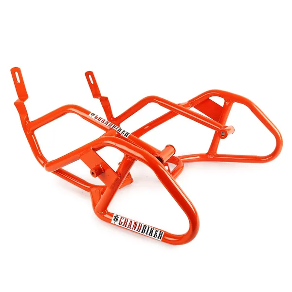 Grandbiker_Heavy_Quality_Metal_Crash_Guard_with_Slider_Compatible_for_Duke_125,_250,_390_(BS4)_Orange