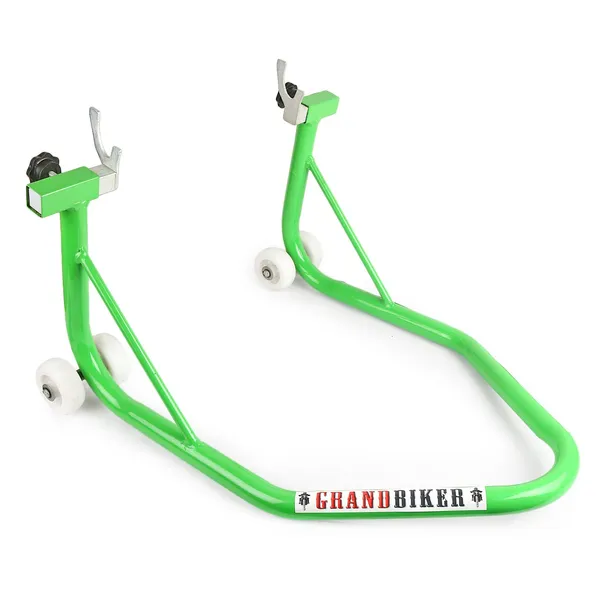 Grandbiker_Universal_Rear_Paddock_Stand_With_Spool_Lifting_Holders_(Green)
