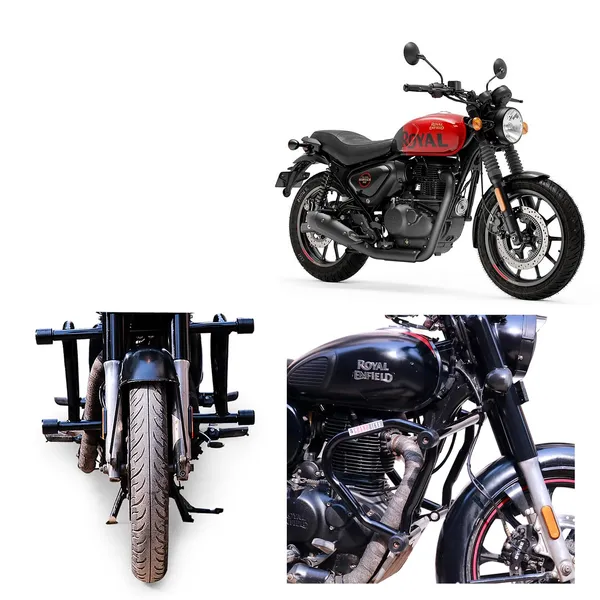 Grandbiker_Heavy_Quality_Metal_Crash_Guard_with_Slider_Compatible_for_RE_Hunter_350
