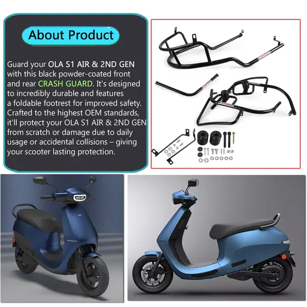 Grandbiker_Heavy_Quality_Metal_Crash_Guard_with_Slider_Compatible_for_Electric_Scooter_S1_Pro_-_2nd_Generation