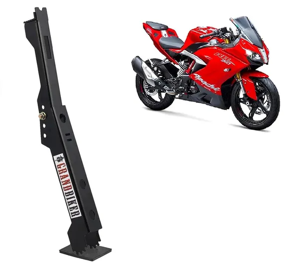 Grandbiker_Moto_Jack_for_Bike_Chain_Maintenance,_Cleaning,_Puncture_Check_Assistance,Portable_&_Adjustable_Jack_for_Apache_RR_310_(Black)
