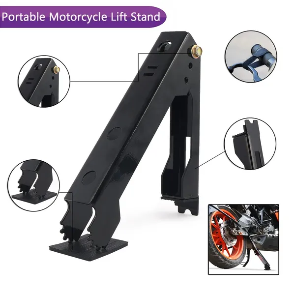 Grandbiker_Moto_Jack_for_Bike_Chain_Maintenance,_Cleaning,_Puncture_Check_Assistance,Portable_&_Adjustable_Jack_for_NS200_(Black)