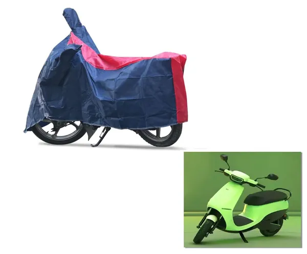 Grandbiker_Scooty_Cover_-_S1_Air_|_with_Storage_Bag_|_Dust_and_Heat_Protection_|_Stripe_Design_|_PU_Taffeta_|_Mirror_Pockets_|_Scooter_Cover_(RED/Blue)
