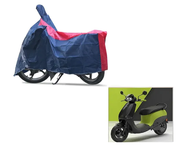 Grandbiker_Scooty_Cover_-S1_X_Plus_|_with_Storage_Bag_|_Dust_and_Heat_Protection_|_Stripe_Design_|_PU_Taffeta_|_Mirror_Pockets_|_Scooter_Cover_(RED/Blue)