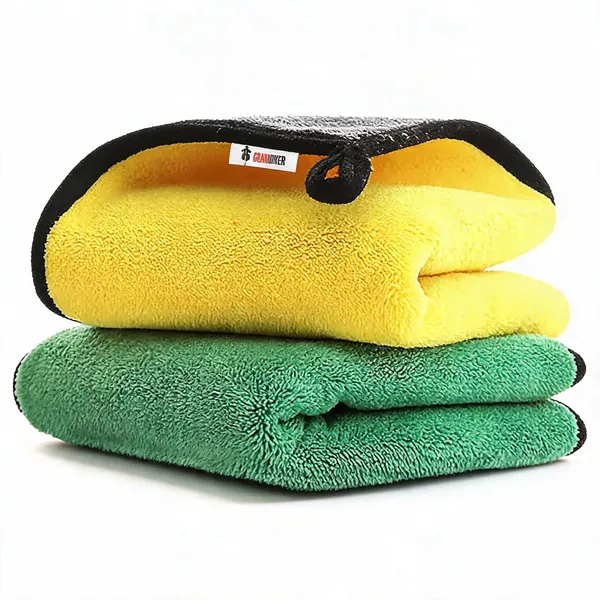 Grandbiker_Microfiber_Cloth_for_Car-600_GSM,_Soft_Ultra_Absorption_Kitchen_Cleaning_Cloth-30_x_40cm,_Dusting_Cloth_for_Home_Cleaning,_Microfibre_Towel_for_Car_Bike_Cleaning_Washing,_Multicolor_-_Pack_of_2
