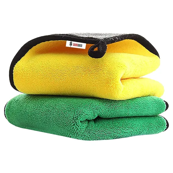 Grandbiker_Microfiber_Cloth_for_Car-600_GSM,_Soft_Ultra_Absorption_Kitchen_Cleaning_Cloth-30_x_40cm,_Dusting_Cloth_for_Home_Cleaning,_Microfibre_Towel_for_Car_Bike_Cleaning_Washing,_Multicolor