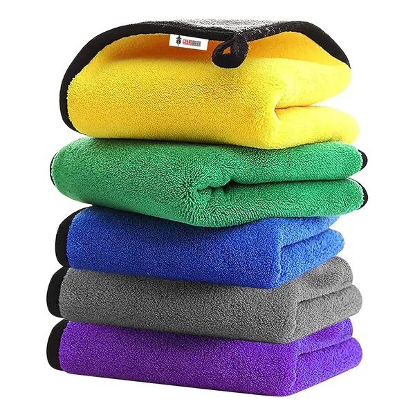 Grandbiker_Microfiber_Cloth_for_Car-600_GSM,_Dusting_Cloth_for_Home_Cleaning_Soft_Ultra_Absorption_Kitchen_Cleaning_Cloth-30_x_40cm,Microfibre_Towel_for_Car_Bike_Cleaning_Washing,_Multicolor_(5)