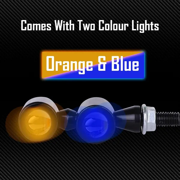 Grandbiker_Mini_Jet_Twins_Aluminum_Bullet_Shape_Turn_Signal_Lights_Indicator_lights_Double_Color_Universal_for_All_Bikes_Models_Turn_Signal_Lights_Motorcycle_Indicator_Light_(Set_Of_2)_(Blue/Orange)