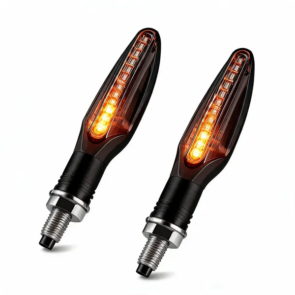 Grandbiker_Original_Waterproof_Flexible_Rubber_9_Led_K.T.M_Style_Indicators_SMD_High_Bright_Compatible_for_N.i.n.j.a_250R_Turn_Signal_Lights_Motorcycle_Amber,_Set_of_4_-_Pack_of_2