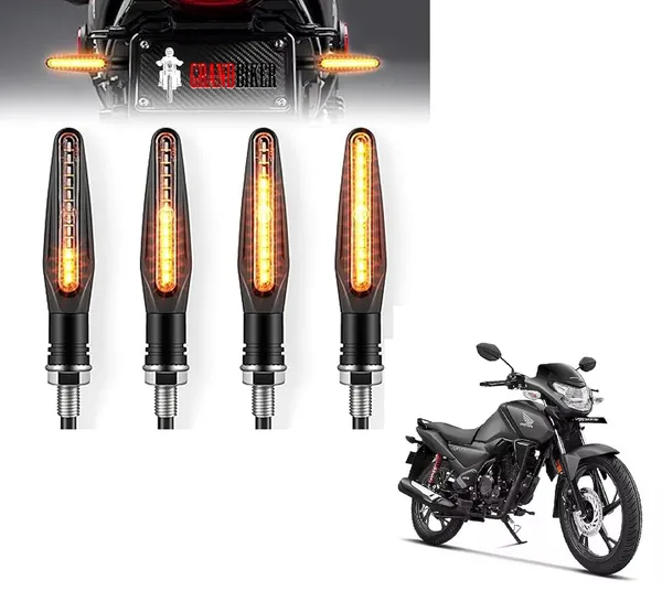 Grandbiker_Original_Waterproof_Flexible_Rubber_9_Led_K.T.M_Style_Indicators_SMD_High_Bright_Compatible_for_h.o.n.d.a_s.p_125_Turn_Signal_Lights_Motorcycle_Amber,_Set_of_4