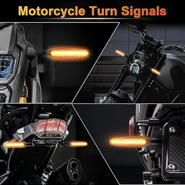 Grandbiker_Original_Waterproof_Flexible_Rubber_9_Led_K.T.M_Style_Indicators_SMD_High_Bright_Compatible_for_h.o.n.d.a_s.p_125_Turn_Signal_Lights_Motorcycle_Amber,_Set_of_4