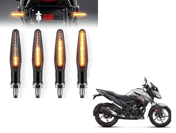 Grandbiker_Original_Waterproof_Flexible_Rubber_9_Led_K.T.M_Style_Indicators_SMD_High_Bright_Compatible_for_H.o.n.d.a_X-B.l.a.d.e_Turn_Signal_Lights_Motorcycle_Amber,_Set_of_4