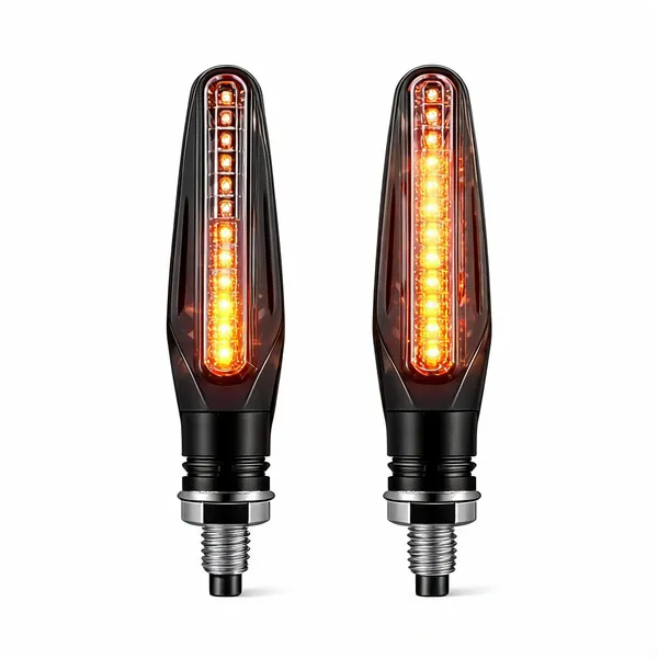 Grandbiker_Original_Waterproof_Flexible_Rubber_9_Led_K.T.M_Style_Indicators_SMD_High_Bright_Compatible_for_K.T.M_200_D.u.k.e_Turn_Signal_Lights_Motorcycle_Amber,_Set_of_4_-_Pack_of_2