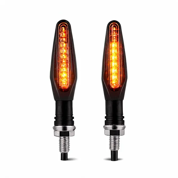 Grandbiker_Original_Waterproof_Flexible_Rubber_9_Led_K.T.M_Style_Indicators_SMD_High_Bright_Compatible_for_D.o.m.i.n.a.r_Turn_Signal_Lights_Motorcycle_Amber,_Set_of_4_-_Pack_of_2