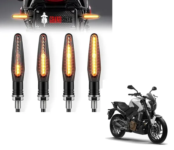 Grandbiker_Original_Waterproof_Flexible_Rubber_9_Led_K.T.M_Style_Indicators_SMD_High_Bright_Compatible_for_D.o.m.i.n.a.r_Turn_Signal_Lights_Motorcycle_Amber,_Set_of_4