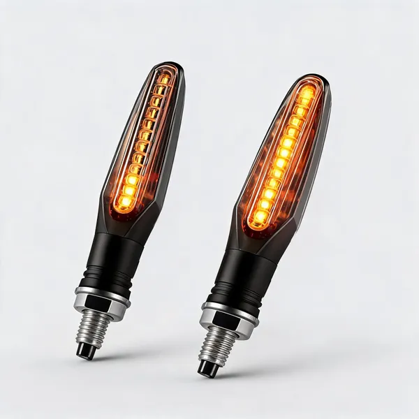 Grandbiker_Original_Waterproof_Flexible_Rubber_9_Led_K.T.M_Style_Indicators_SMD_High_Bright_Compatible_for_S.p.l.e.n.d.o.r_P.l.u.s_Turn_Signal_Lights_Motorcycle_Amber,_Set_of_4_-_Pack_of_2