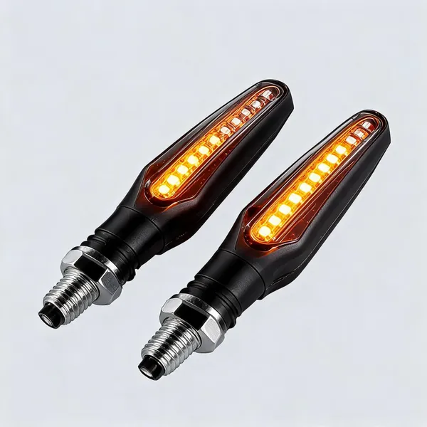 Grandbiker_Original_Waterproof_Flexible_Rubber_9_Led_K.T.M_Style_Indicators_SMD_High_Bright_Compatible_for_Y.a.m.a.h.a_F.Z_S_F.I_(V_2.0)_Turn_Signal_Lights_Motorcycle_Amber,_Set_of_4_-_Pack_of_2