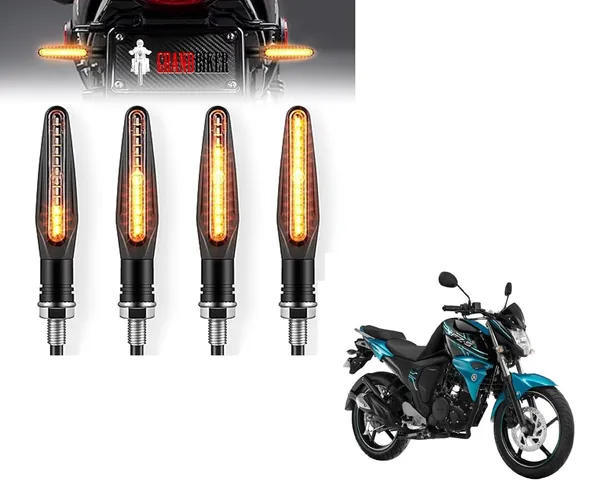 Grandbiker_Original_Waterproof_Flexible_Rubber_9_Led_K.T.M_Style_Indicators_SMD_High_Bright_Compatible_for_Y.a.m.a.h.a_F.Z_S_F.I_(V_2.0)_Turn_Signal_Lights_Motorcycle_Amber,_Set_of_4