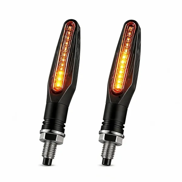 Grandbiker_Original_Waterproof_Flexible_Rubber_9_Led_K.T.M_Style_Indicators_SMD_High_Bright_Compatible_for_H.o.n.d.a_C.B_U.n.i.c.o.r.n_160_Turn_Signal_Lights_Motorcycle_Amber,_Set_of_4_-_Pack_of_2