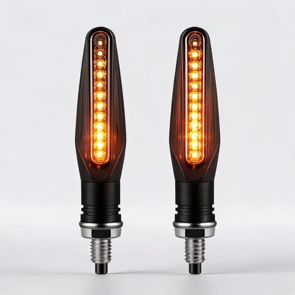 Grandbiker_Original_Waterproof_Flexible_Rubber_9_Led_K.T.M_Style_Indicators_SMD_High_Bright_Compatible_for_H.o.n.d.a_C.B_U.n.i.c.o.r.n_160_Turn_Signal_Lights_Motorcycle_Amber,_Set_of_4_-_Pack_of_2