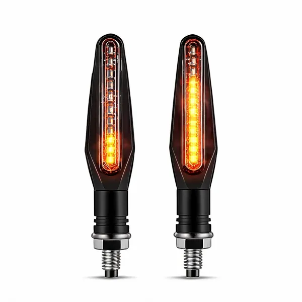 Grandbiker_Original_Waterproof_Flexible_Rubber_9_Led_K.T.M_Style_Indicators_SMD_High_Bright_Compatible_for_P.u.l.s.a.r_R.S_200_Turn_Signal_Lights_Motorcycle_Amber,_Set_of_4_-_Pack_of_2
