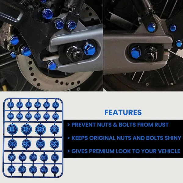 Grandbiker_30_Pieces_Universal_Motorcycle_Screw_Nut_Bolt_Cap_Cover_Decoration_|_30_Pieces_Motorcycle_Screw_Nut_Bolt_Cap_Cover_(In_Different_Size)_(Blue)