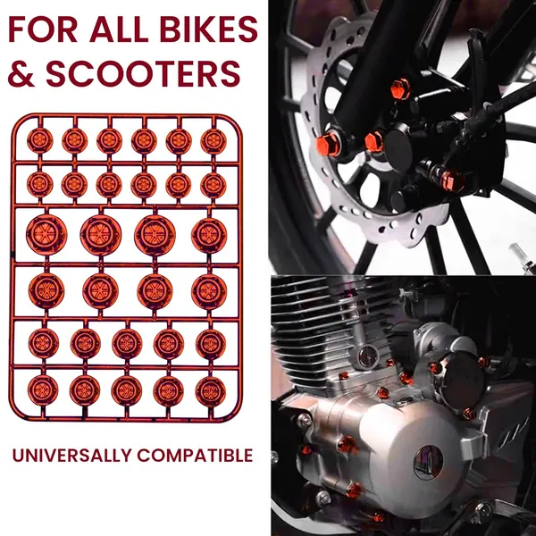 Grandbiker_30_Pieces_Universal_Motorcycle_Screw_Nut_Bolt_Cap_Cover_Decoration_|_30_Pieces_Motorcycle_Screw_Nut_Bolt_Cap_Cover_(In_Different_Size)_(Red)