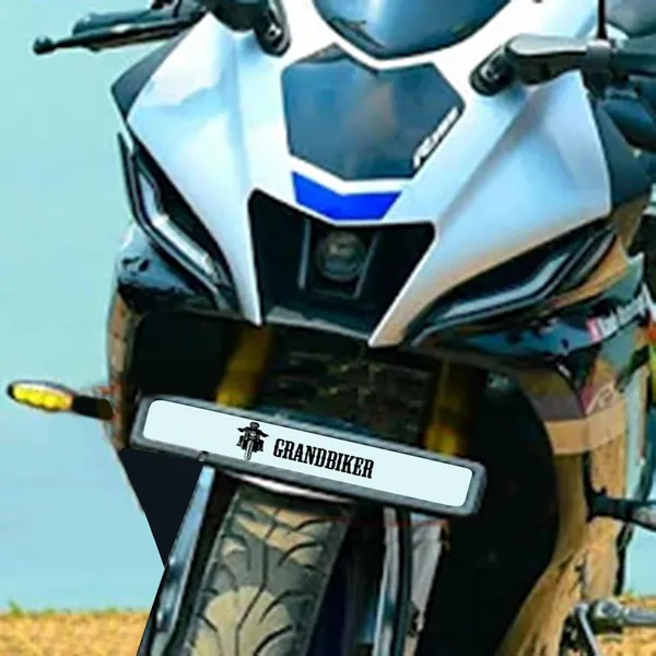 Grandbiker_Front_Fender_Number_Plate_Holder_for_Y.a.m.a.h.a_R.1.5.V.4_(Black)_(REV-Front_Fender-V4)