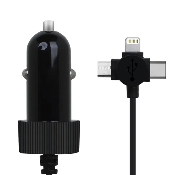 Grandbiker_Quick_Car_Charger_3A_Super-Fast_car_Charger_with_3_in_1_Cable_1.2m_USB_Port_Qualcomm_3.0_Car_Charger_Adapter,_for_All_Devices_(REV-Car_Charger_3_in_1)