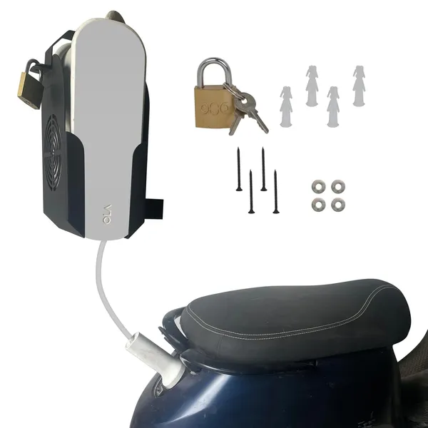 Grandbiker_O.l.a_Gen_1_and_Gen_2_Wall_Mounted_Charger_Holder|_Rustproof_with_Free_Key_Lock_Protection_(S1_Pro,S1_Air,S1_X,_S1_XPlus)_for_All_O.l.a_Electric_Scooters_(Wall_Mounted_Charger_Holder)