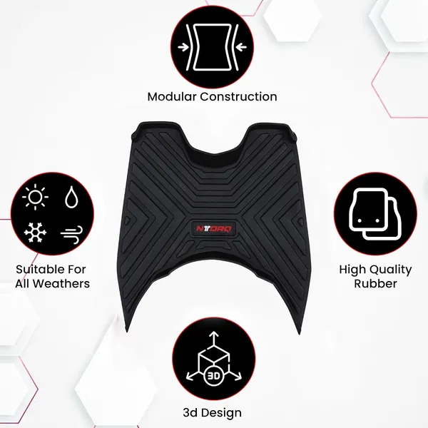 Grandbiker_Ntorq_125_Foot_Mat_Removeable_&_Washable_Floor_Board_Heavy_Duty_Foot_Mat_Floor_Board_Premium_Comfort_and_Durability_Compatible_for_Ntorq_125