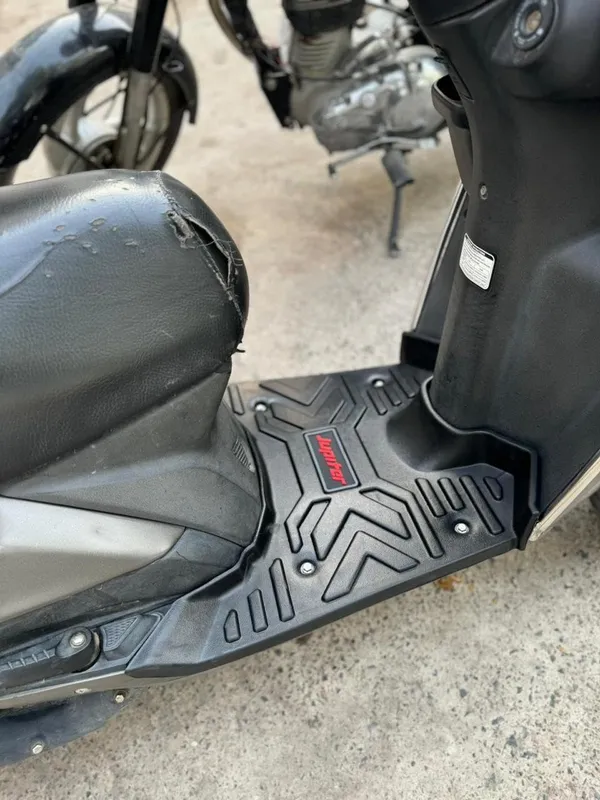 Grandbiker_Heavy_Duty_Foot_Mat_for_New_Juipter_125CC_(BS6),_Black,_42x43_cm,_Thermoplastic_Elastomer_(TPE),_Comfortable_&_Durable,_Removable_&_Washable,_All-Weather_Protection