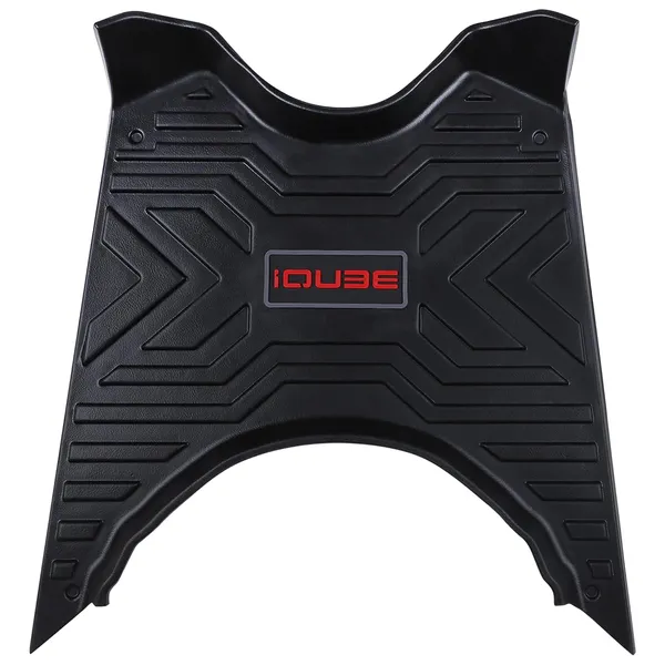Grandbiker_iQube_Heavy_Duty_Foot_Mat,_Black,_42_x_43_cm,_Thermoplastic_Elastomer_(TPE),_Compatible_for_iQube