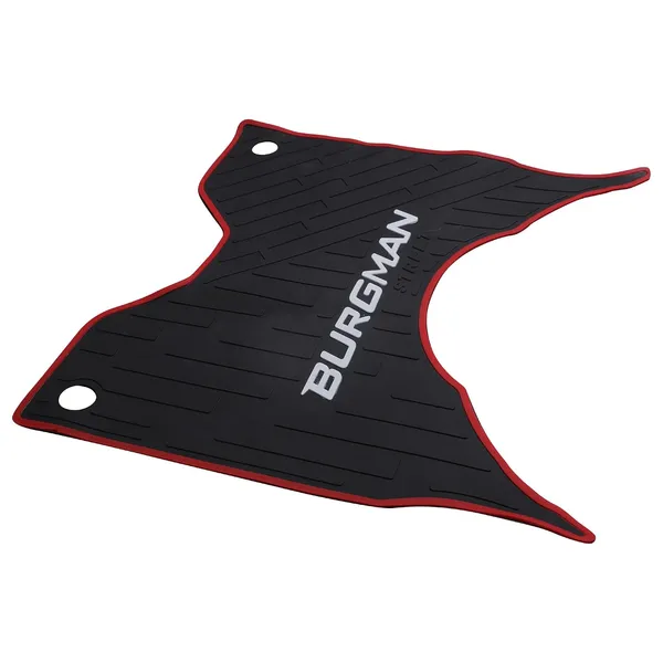 Grandbiker_Washable_Soft_Rubberized_Foot_Mat/Floor_Mat_Compatible_for_Burgman_Street_BS6_(Black_&_Red)_(2)
