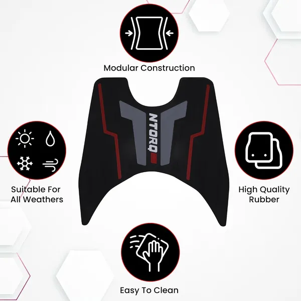 Grandbiker_Ntorq_125_Scooter_Foot_Mat/Washable_Rubber_Foot_Mat_Compatible_for_Ntorq_125_(2)