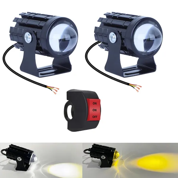 Grandbiker_Universal_Original_Dc_Power_18W_Mini_Gun_Driving_Fog_LED_Light_For_All_Models_Of_Motorcycle,Bikes,Scooters,Projector_Yellow&White_2_Month_Warranty_(Pack_Of_2)_(4)