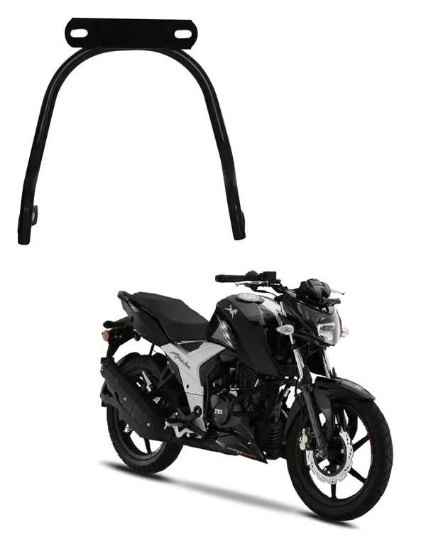 Grandbiker_Front_Fender_Number_Plate_Holder_for_Apache_RTR_160_4V_(Black)