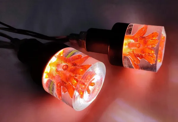 Grandbiker_Crystal_Tree_Handle_Bar_LED_Side_Weights_Handle_Grip_End_Indicator_Light_Universal_for_All_Bikes_Models_Set_Of_2_(Red)