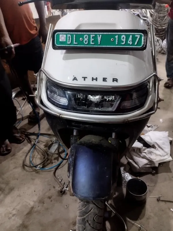 Grandbiker_Chrome_Crash_Guard_Suitable_for_Ather_Rizta_Electric_Scooter