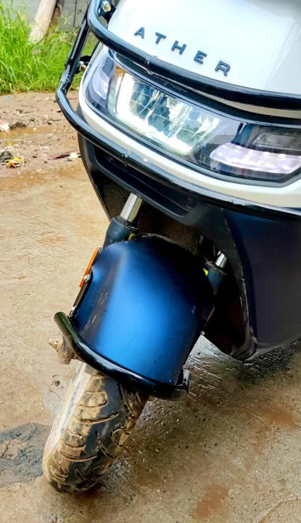 Grandbiker_Scooty_Rear&Front_Crash_Guard_with_Frame_Slider_Leg_Guard/Leg_Guard_Compatible_with_Rizta_(2-Crash_Guard_with_Slider_Rizta)