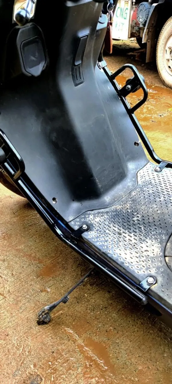 Grandbiker_Scooty_Rear&Front_Crash_Guard_with_Frame_Slider_Leg_Guard/Leg_Guard_Compatible_with_Rizta_(2-Crash_Guard_with_Slider_Rizta)