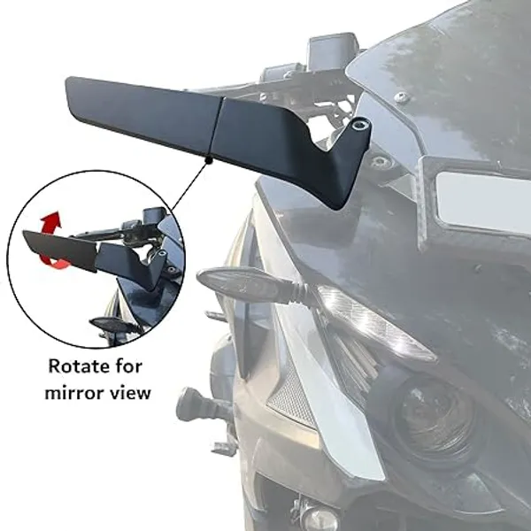 Grandbiker®_New_Bike_Mirror_Adjustable_Rotating_Rear_View_Stealth_Fin_Wings_Side_Mirrors_for_Benelli_DUKE-250-390_MT-15_Apache_200_4v_All_Street_Necked_Bikes_Accessory_(4)