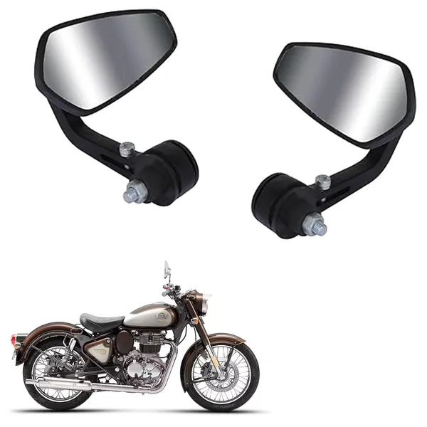 Grandbiker_Handle_Grip_End_rear_Mirror_for_Classic_350_(Star_shape)