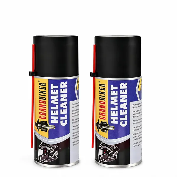 Grandbiker_Helmet_Cleaner_Spray_150ML_That_Removes_Dirt,_Silver-Based_Antibacterial_Disinfectant_Foam_Spray_For_Helmet_Interior_Pack_of_1_(White)_-_Pack_of_2