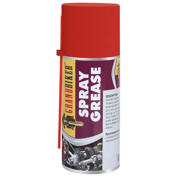 Grandbiker®_Liquid_Grease_Spray_I_High_Viscous_I_Lubricates_I_Frees_Sticky_Mechanism_I_Reduces_Squeaky_Noise_I_Long_Lasting_Protection_from_Rust_and_Corrosion_150ML_(White)