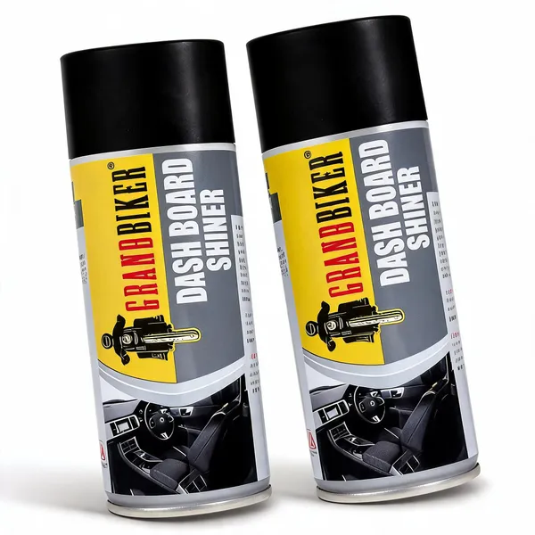 GrandbikerDashboard_&_Interior_Polish_Protectant_with_applicator_pad_for_Cars_&_Bikes,_Restores_Original_Look,_Long_Lasting,_Non_Greasy_500ML_(2)_-_Pack_of_2
